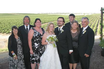 From left: Denise, Glenn, Kate, Sarah, Josh, Jake (Sarah’s brother), Linda, Don
