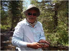 Jim Short with his cutthroat trout