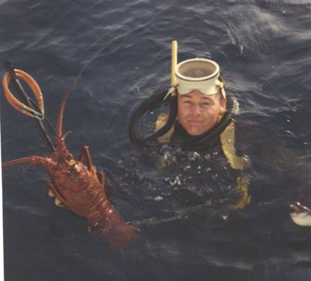 Ron with Lobster