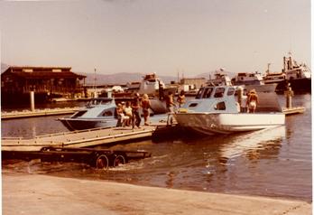 October, 1979 – on the left is a new Radon 26’ x 8’ and on the right is a new 27’ x 9’