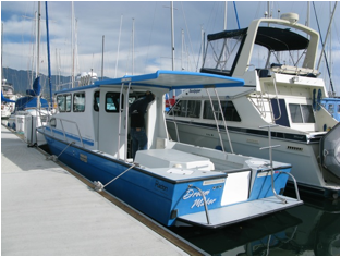 Project complete! In a slip at the Santa Barbara Harbor!